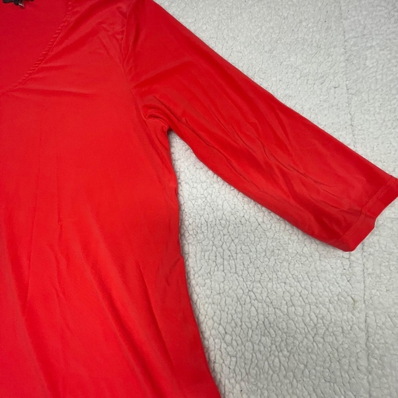 Women’s XL Alisha V-Neck Peach/Orange Tunic Top - Picture 5 of 12